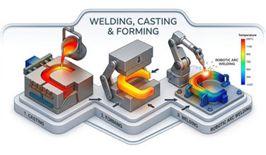 Welding, Casting, Forming, Additive